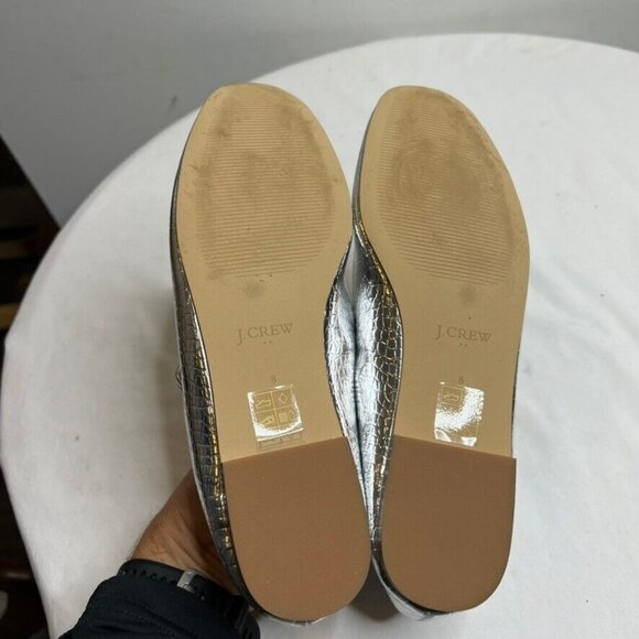 J. Crew Factory Silver Flats - Picture 10 of 10